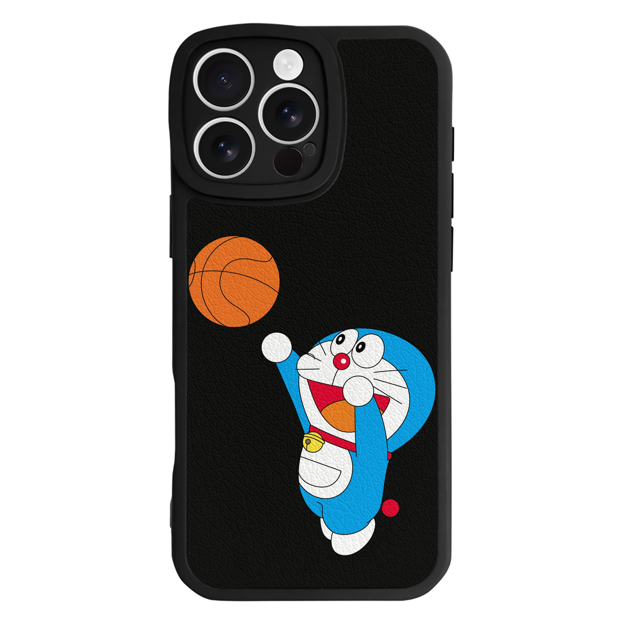 （画像用） ドラえもん Doraemon 【iPhone 16シリーズ対応】シリコンスマホケース（レザー調） 材質：シリコン